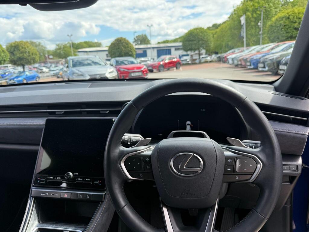 Driver's view inside the Lexus LBX